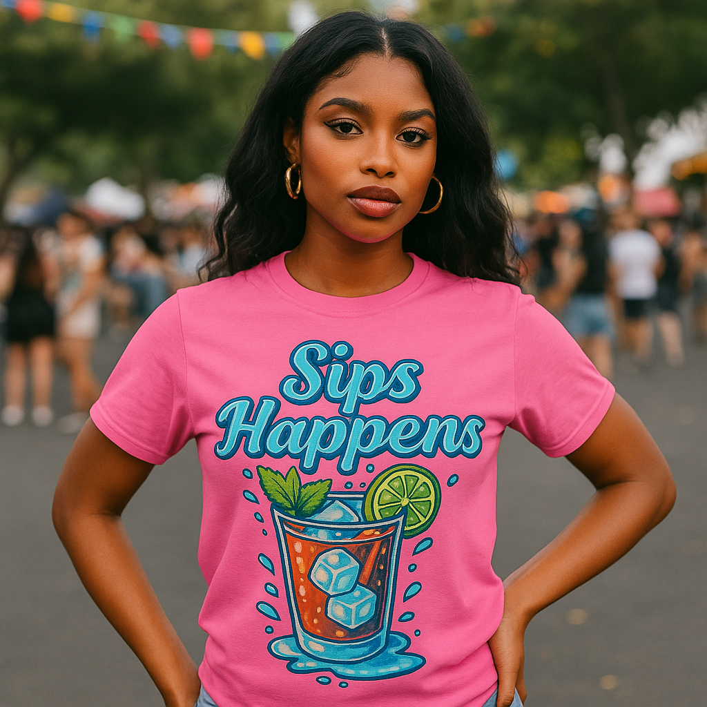 Sips Happen Fun Time Unisex Tee